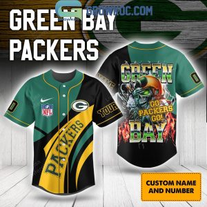 Green Bay Packers Go Packers Go Halloween 2024 Personalized Baseball Jersey