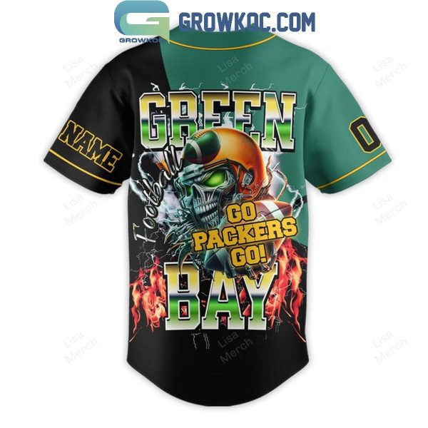 Green Bay Packers Go Packers Go Halloween 2024 Personalized Baseball Jersey