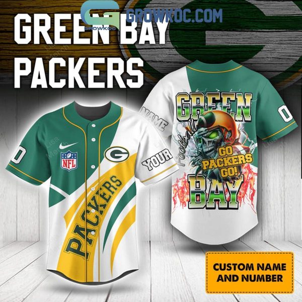 Green Bay Packers Go Packers Go Halloween 2024 Personalized Baseball Jersey