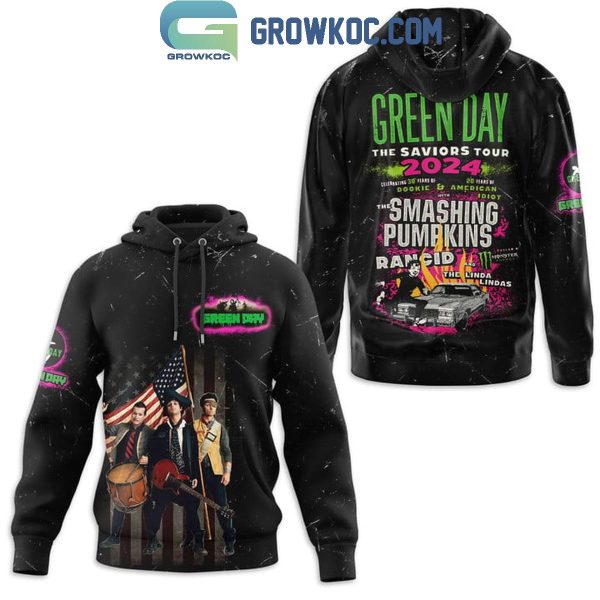 Green Day The Saviors Tour With Rancid 2024 Hoodie T-Shirt