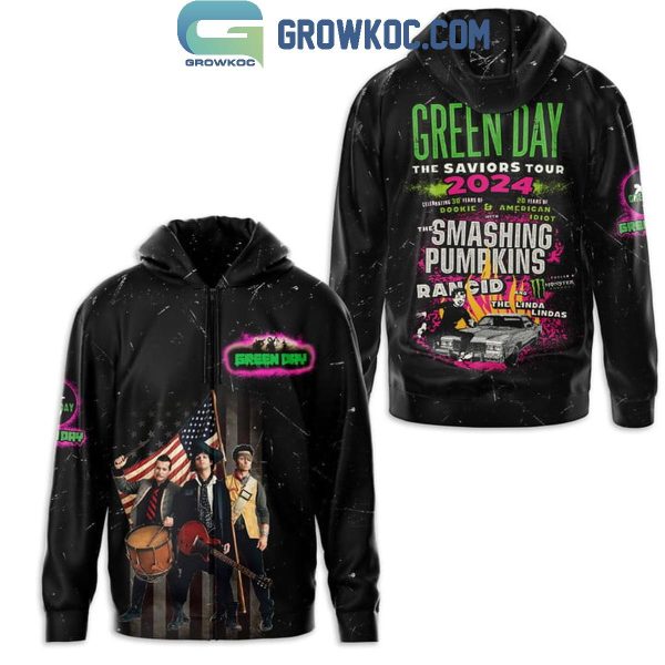 Green Day The Saviors Tour With Rancid 2024 Hoodie T-Shirt