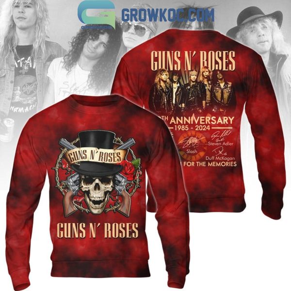 Guns N’ Roses 39th Anniversary 1985-2024 Thank You Hoodie T-Shirt