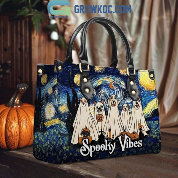 Halloween Dog Lovers Spooky Vibes Handbag