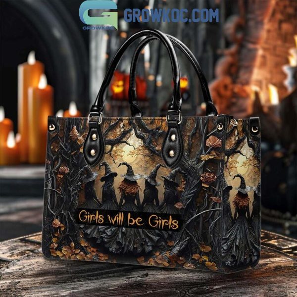 Halloween Girls Will Be Girls Spooky Design Handbag