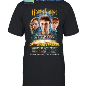 Harry Potter 24th Anniversary 2001-2025 Thank You For The Magic T-Shirt