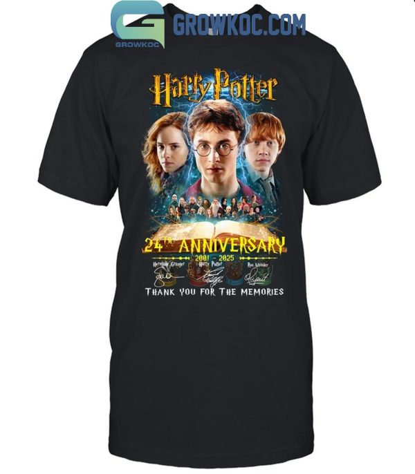 Harry Potter 24th Anniversary 2001-2025 Thank You For The Magic T-Shirt