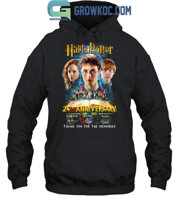 Harry Potter 24th Anniversary 2001-2025 Thank You For The Magic T-Shirt