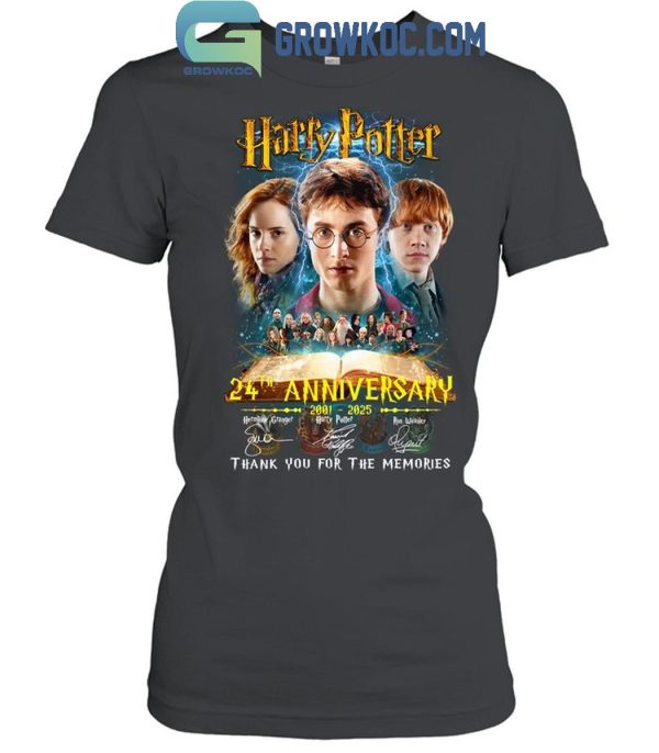 Harry Potter 24th Anniversary 2001-2025 Thank You For The Magic T-Shirt