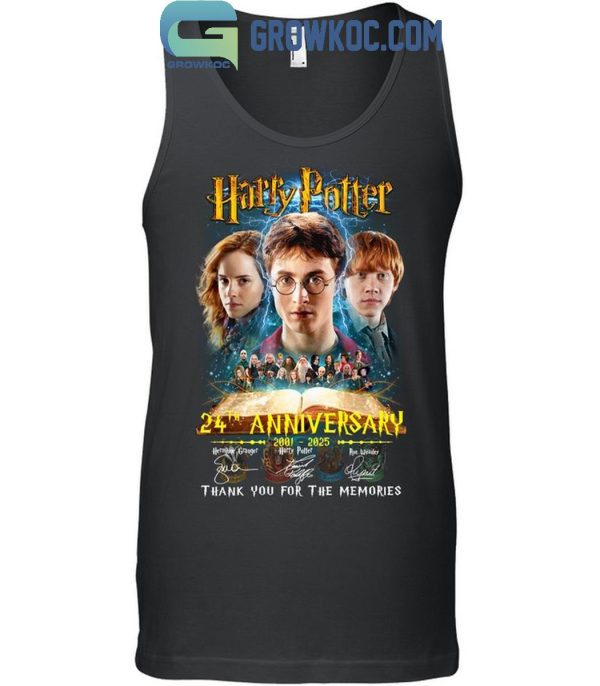 Harry Potter 24th Anniversary 2001-2025 Thank You For The Magic T-Shirt