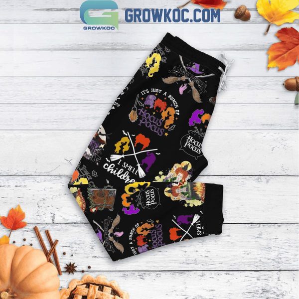 Hocus Pocus Tonight We Fly Halloween Time Fleece Pajamas Set