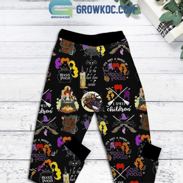 Hocus Pocus Tonight We Fly Halloween Time Fleece Pajamas Set