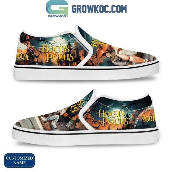 Hocus Pocus Witch Halloween Personalized Slip On Shoes