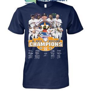 Houston Astros 2024 AL West Division Champions Celebration T-Shirt