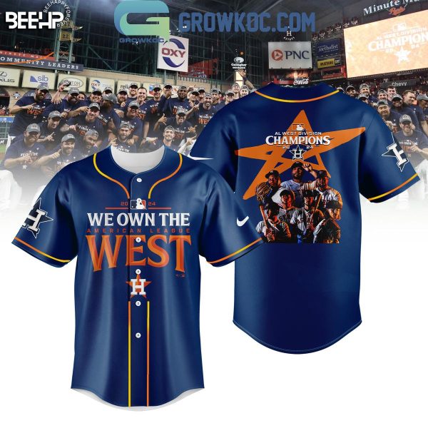 Houston Astros 2024 AL West Division Champions We Own The West Baseball Jersey