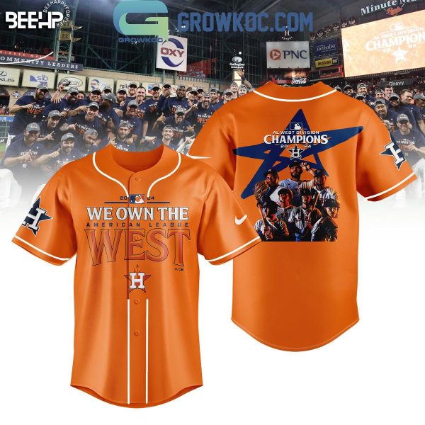 Houston Astros 2024 AL West Division Champions We Own The West Baseball Jersey