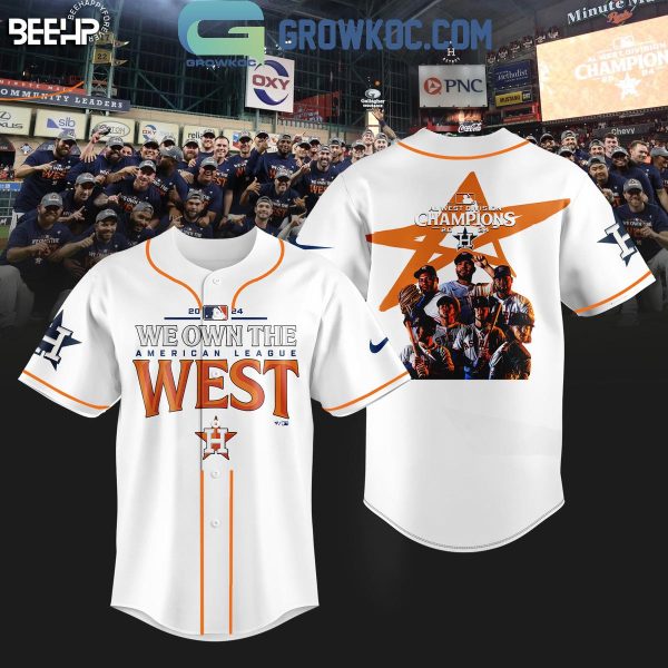 Houston Astros 2024 AL West Division Champions We Own The West Baseball Jersey