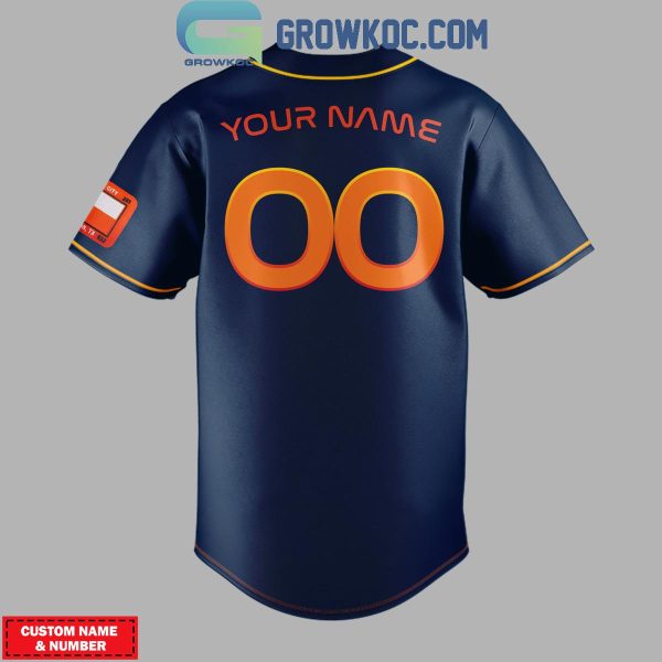 Houston Astros 2024 MLB Space City Collaboration Personalized Baseball Jersey