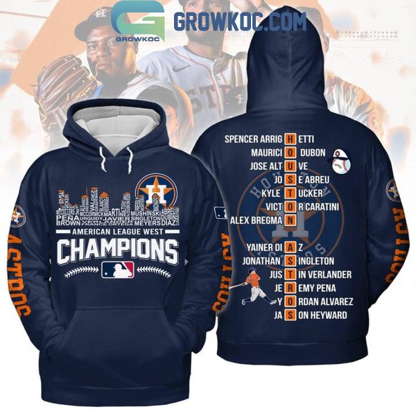 Houston Astros 2024 Skyline American League West Champions Hoodie T-Shirt