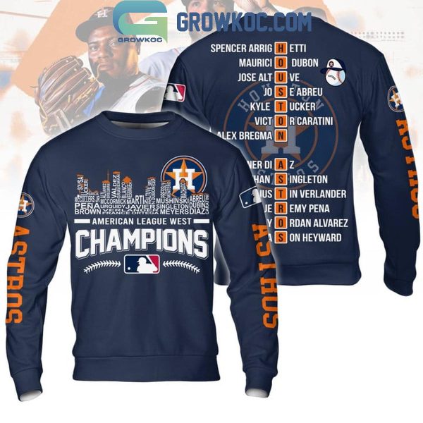 Houston Astros 2024 Skyline American League West Champions Hoodie T-Shirt