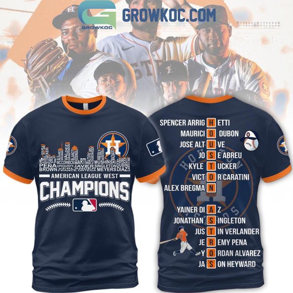 Houston Astros 2024 Skyline American League West Champions Hoodie T-Shirt