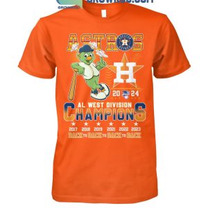 Houston Astros AL West Division Champions 2024 Champs Memories T-Shirt