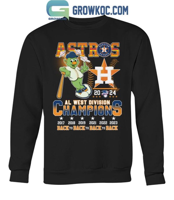 Houston Astros AL West Division Champions 2024 Champs Memories T-Shirt