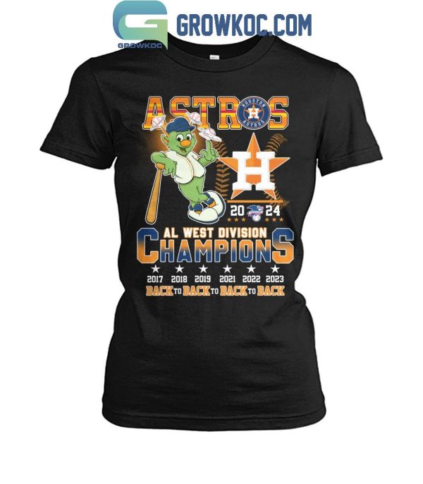 Houston Astros AL West Division Champions 2024 Champs Memories T-Shirt