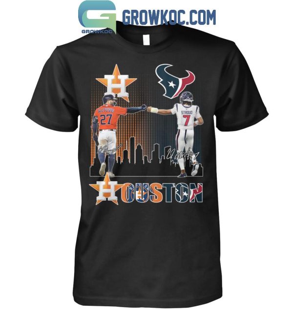 Houston Astros Altuve Baseball Houston Texans Stroud Football Proud T-Shirt