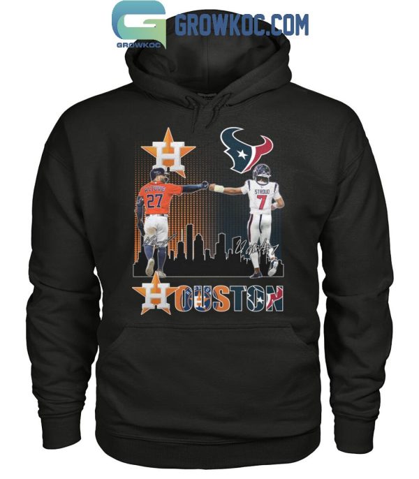 Houston Astros Altuve Baseball Houston Texans Stroud Football Proud T-Shirt