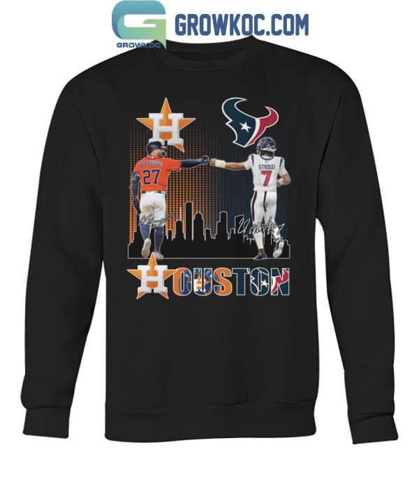 Houston Astros Altuve Baseball Houston Texans Stroud Football Proud T-Shirt