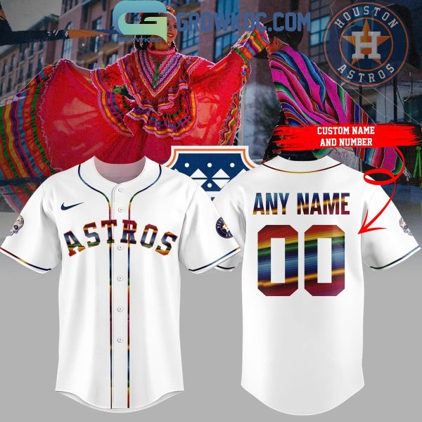 Houston Astros Baseball 2024 Hispanic Heritage Month Personalized Baseball Jersey