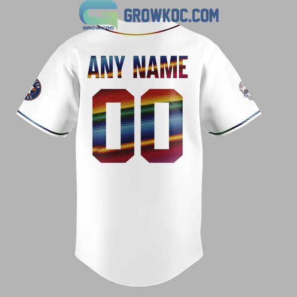 Houston Astros Baseball 2024 Hispanic Heritage Month Personalized Baseball Jersey