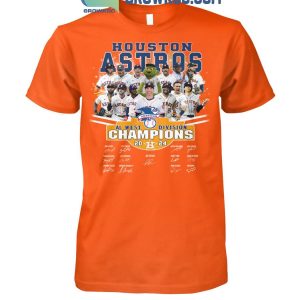 Houston Astros Fan Celebrating AL West Division Champions 2024 T-Shirt