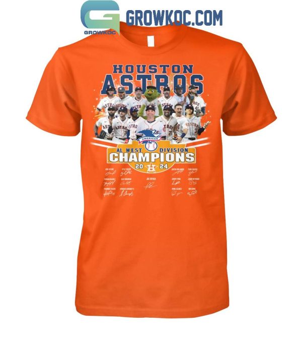 Houston Astros Fan Celebrating AL West Division Champions 2024 T-Shirt