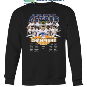 Houston Astros Fan Celebrating AL West Division Champions 2024 T-Shirt