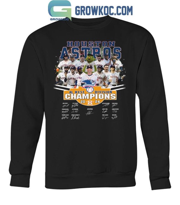 Houston Astros Fan Celebrating AL West Division Champions 2024 T-Shirt