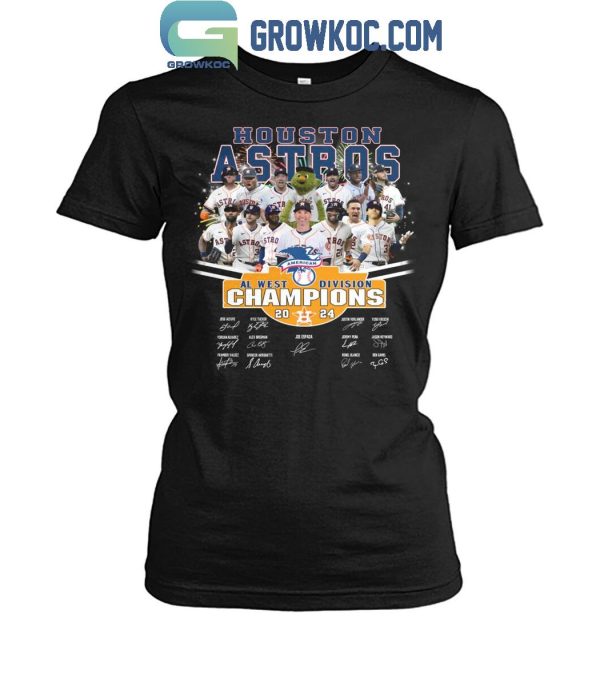 Houston Astros Fan Celebrating AL West Division Champions 2024 T-Shirt