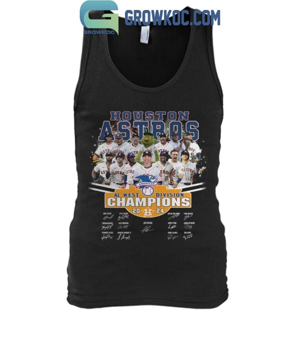 Houston Astros Fan Celebrating AL West Division Champions 2024 T-Shirt