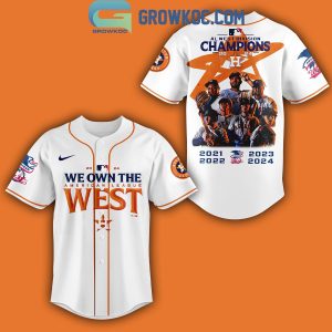 Houston Astros Fanatics AL West Division Champions 2024 Baseball Jersey