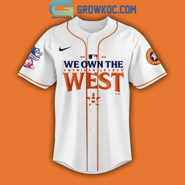 Houston Astros Fanatics AL West Division Champions 2024 Baseball Jersey