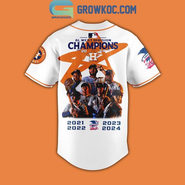 Houston Astros Fanatics AL West Division Champions 2024 Baseball Jersey