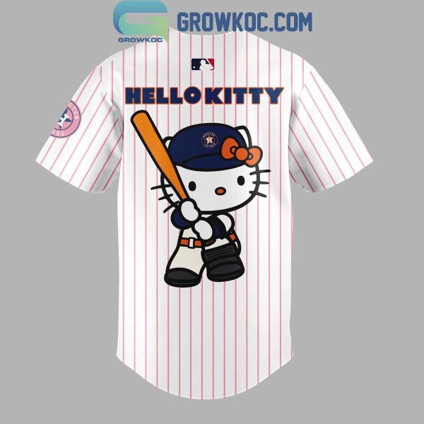 Houston Astros Hello Kitty Night September 10th Personalized Baseball Jersey