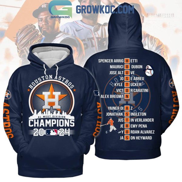 Houston Astros Skyline AL West Champs 2024 Hoodie T-Shirt