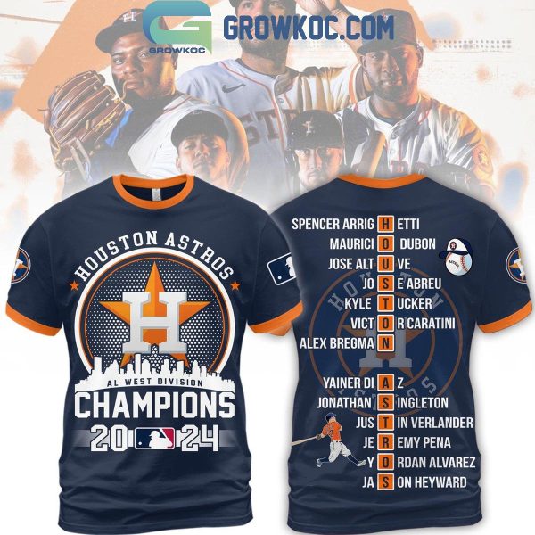 Houston Astros Skyline AL West Champs 2024 Hoodie T-Shirt