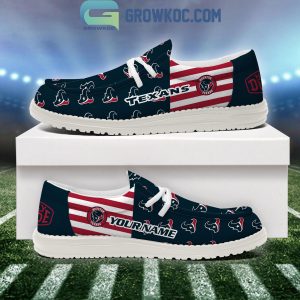 Houston Texans 2024 Version Personalized Hey Dude Shoes