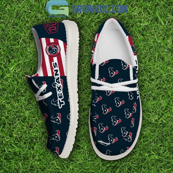 Houston Texans 2024 Version Personalized Hey Dude Shoes