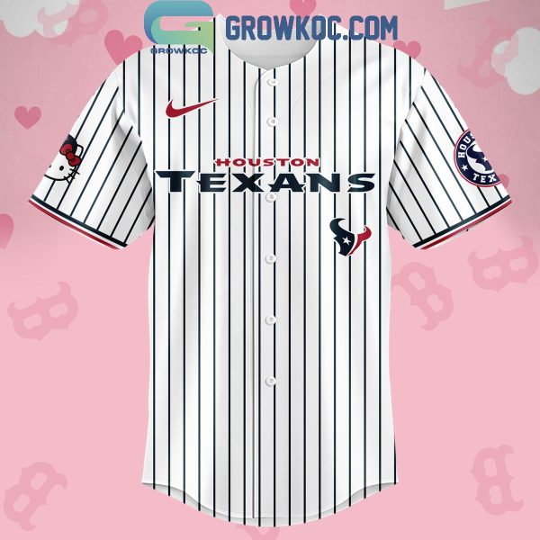 Houston Texans Celebrating Hello Kitty 2024 Baseball Jersey