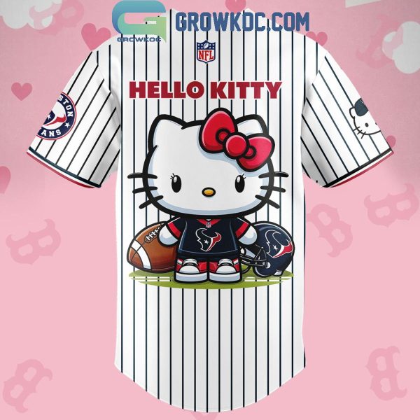 Houston Texans Celebrating Hello Kitty 2024 Baseball Jersey