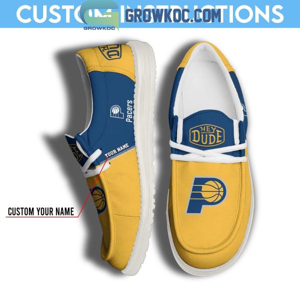 Indiana Pacers 2024 Personalized Hey Dude Shoes