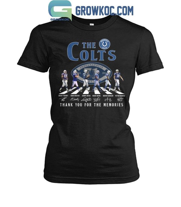 Indianapolis Colts The Legends Of The Colts 71 Years Of Memories T-Shirt